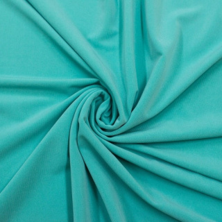 Stoff Jersey ITY türkisfarbener Strickstoff ohne Muster 0,5m