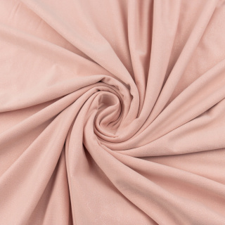 Stoff ITY puderrosa glatte Strickware Glitzer 0,5m