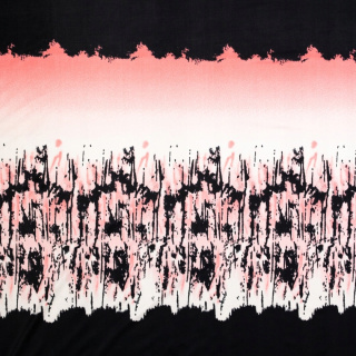 Stoff Jersey ITY schwarz glatt Muster Strickware 0,5m