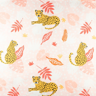Stoff Jersey ITY Kimo rosa Leopardstrick 0,5m