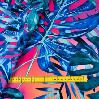 Stoff Jersey ITY glatt Monstera Strickware 0,5m