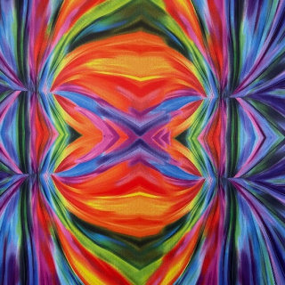 Stoff Jersey ITY Kimo abstraktes Muster Strickware 0,5m