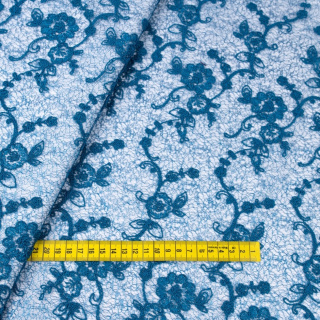 Stoff Spitze Meeresblumen Muster 0,5m