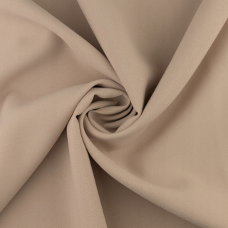 Stoff Panama beige universell für Vorhänge glatt ohne Muster 0,5m