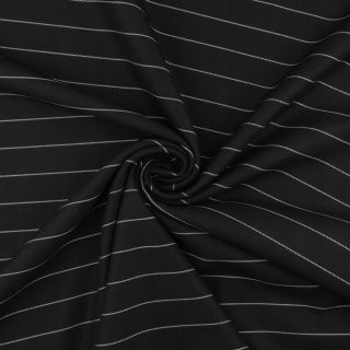 Kostümstoff schwarz gestreift zum Nähen 0,5m