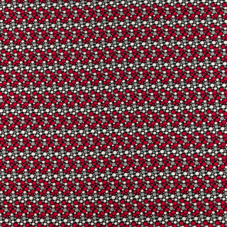 Stoff Silki schwarz bunte Punkte Muster 0,5m