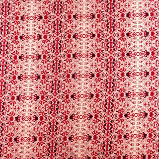 Stoff Silki rot orientalisches Muster 0,5m