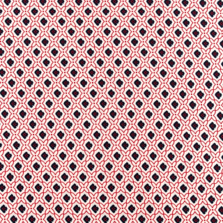 Stoff Silki rot orientalisches Muster 0,5m