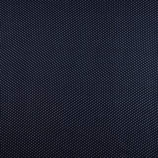 Krepp-Chiffon-Stoff Marineblau mit Punkten Muster 0,5m