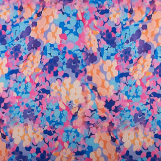 Seidenchiffon Stoff lila glatt Muster 0,5m