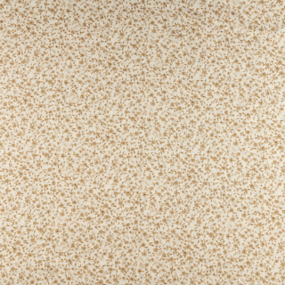 Stoff Chiffon creme glatt Blumenmuster 0,5m