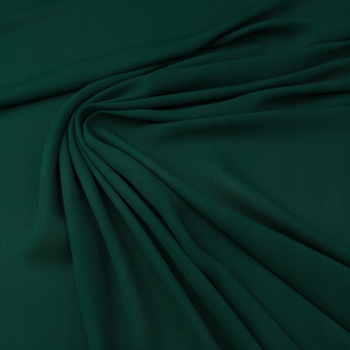 Stoff Chiffon Flaschengrün glatt ohne Muster 0,5m
