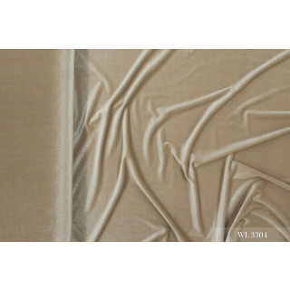Stoff Velours Cuba beige elastisch 0,5m