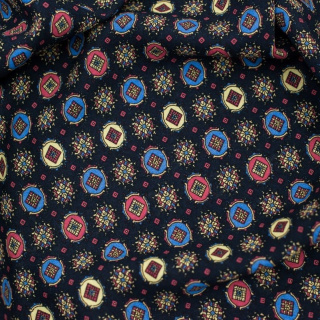 Viskosestoff geometrisches Muster 100% Viskose 0,5m