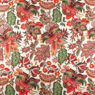 Stoff Viskose Twill glatt buntes Blumenmuster 0,5m