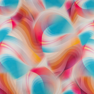 Stoff Viskose Twill blau glatt Muster 0,5m