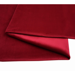 Samtiger Veloursstoff VELVET Polsterstoff bordeauxrot 50x145cm