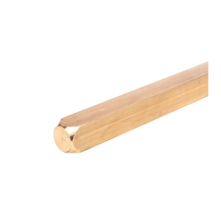 Vierkant Messing 1m 25x25mm