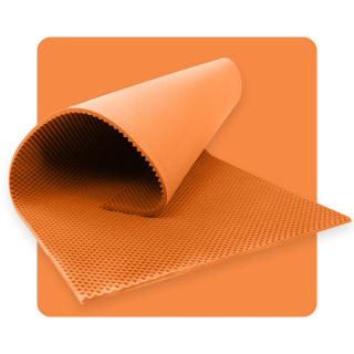 Akustikpaneelschaum WELLEN 200×100 cm 4 cm orange