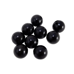 Holzperlen 10 Stk. 20 mm schwarz lackiert