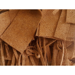 Abfall aus Kokosmatten nach der Produktion