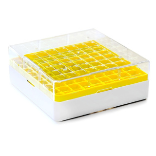 Kryobox zur Lagerung, 81 Plätze, 1,8 ml – PC, -190 bis +121 °C, autoklavierbar