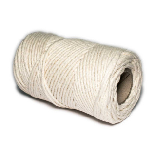 Weiße Kordel, 70 m, 2 mm Baumwollschnur