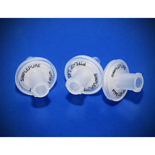 PTFE Spritzenfilter hydrophob mit GF Vorfilter 13 mm, 0,45 µm
