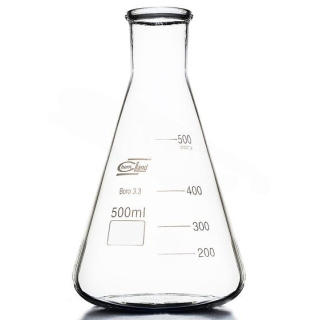 Erlenmeyerkolben aus Glas mit schmalem Hals, 1000 ml – BORO 3.3, ISO 1773