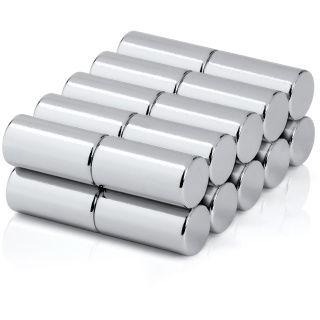 Neodymové magnety valcové 5×10 mm, trieda N45 – 20 ks