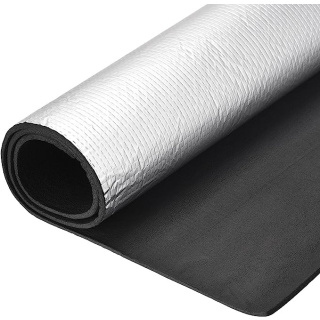 Isolierschaum, wasserdichter Gummi mit Aluminium 13mm, 25 x 100 cm, ISOLMAT M13BH
