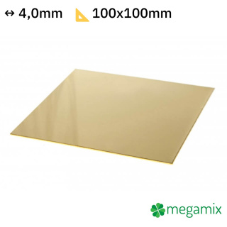 Messingblech 100x100x4,0 mm