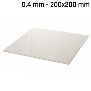 Alpaka-Blatt (Neusilber) 200x200x0,4mm