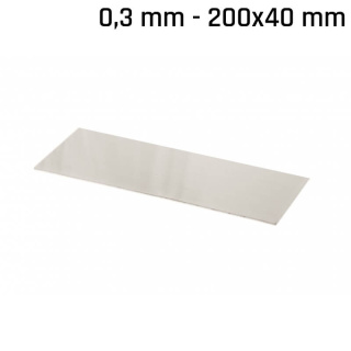 Neusilberblech (Alpaka) 200x40x0,3mm