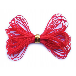 Gesponnene Schnur 5m 0,4mm rotes Nylon