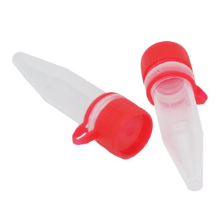 Eppendorf-Röhrchen mit rotem Verschluss 1,5 ml, Packung mit 50 Stück