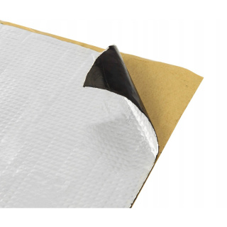 Selbstklebende Butyl aluminium matte 1,5 mm 100 x 50 cm AB-1