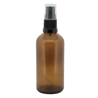 Braune Glasflasche 100ml mit Sprühkopf