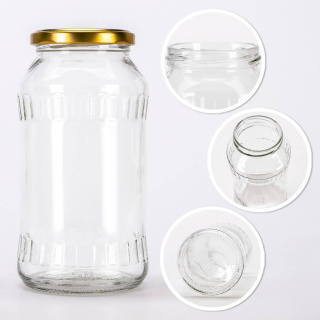 Glasgefäß 720 ml 16 cm mit Deckel