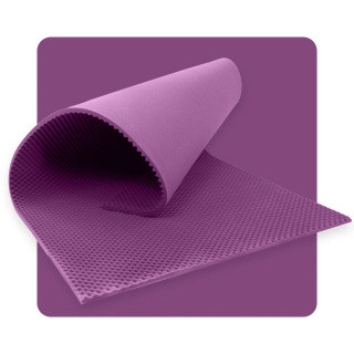 Akustikpaneel Schaum WELLE 200×100 cm 4 cm lila