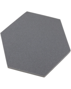 Akustikpaneel Sechseck grau 50x50 cm Dicke 3 cm Hexagon