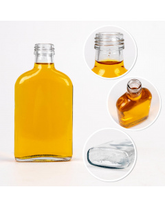 Glasflasche 5 Stück 200ml 16cm Fett