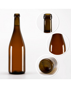 Glasflasche 750 ml 29 cm BURGUND