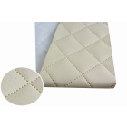 Gestepptes Eko-Leder MARINA beige 140x50cm