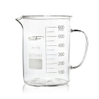 Niedriger Becherglas mit Griff und Ausguss, 100 ml, Borosilikatglas (BORO 3.3), ISO 3819, DIN 12331