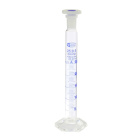Messzylinder aus Glas mit Korken PP, 25 ml, Klasse A, geschliffene Verbindung 14/23, mit Zertifikat – GLASSCO