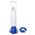 Messzylinder aus Glas, 500 ml, Klasse B, Boden aus PP – DIN/ISO 4788
