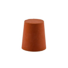 Gummikappe mit Öffnung Ø 35/29 mm, Höhe 30 mm, rot - universeller Verschluss aus Naturkautschuk