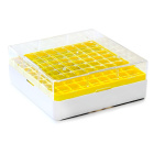 Kryobox zur Lagerung, 81 Plätze, 1,8 ml – PC, -190 bis +121 °C, autoklavierbar
