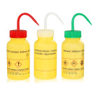 Sprühflasche mit Ethanol-Druck, 250 ml, gelb, breiter Hals GL40 – PE-LD, ADR
